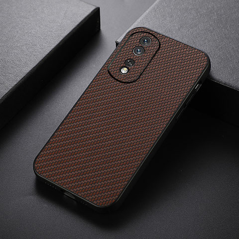 Funda Lujo Cuero Carcasa B07H para Huawei Honor 80 5G Marron