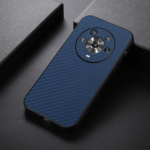 Funda Lujo Cuero Carcasa B07H para Huawei Honor Magic4 5G Azul