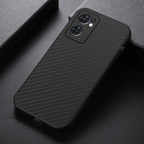 Funda Lujo Cuero Carcasa B07H para Oppo Find X5 Lite 5G Negro