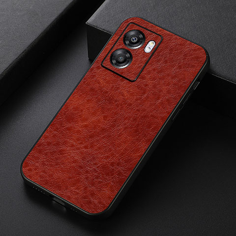 Funda Lujo Cuero Carcasa B07H para Realme Q5i 5G Marron