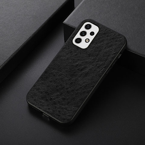 Funda Lujo Cuero Carcasa B07H para Samsung Galaxy A23 5G Negro