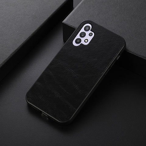 Funda Lujo Cuero Carcasa B07H para Samsung Galaxy A32 4G Negro