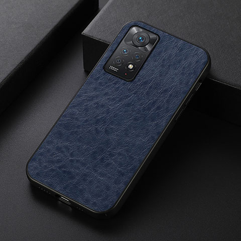 Funda Lujo Cuero Carcasa B07H para Xiaomi Redmi Note 11 Pro 5G Azul