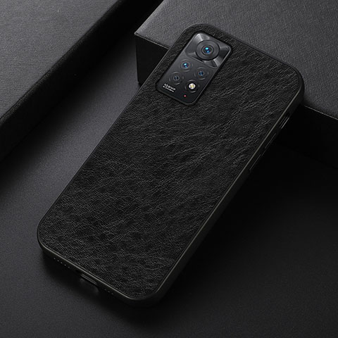 Funda Lujo Cuero Carcasa B07H para Xiaomi Redmi Note 11 Pro 5G Negro