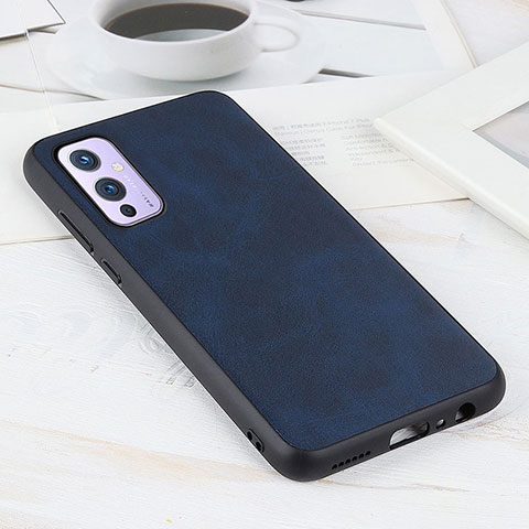 Funda Lujo Cuero Carcasa B08H para OnePlus 9 5G Azul