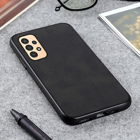 Funda Lujo Cuero Carcasa B08H para Samsung Galaxy A13 4G Negro