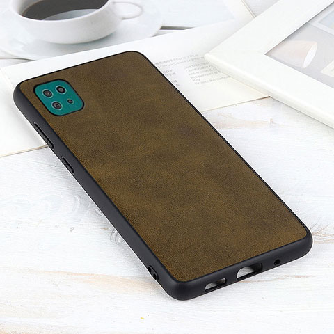 Funda Lujo Cuero Carcasa B08H para Samsung Galaxy A22s 5G Verde