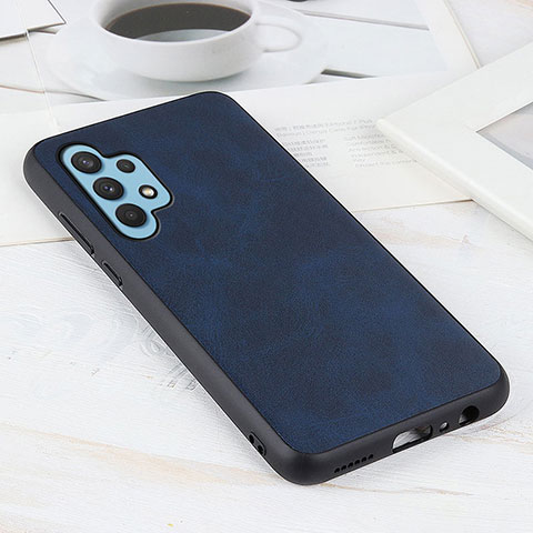 Funda Lujo Cuero Carcasa B08H para Samsung Galaxy A32 4G Azul