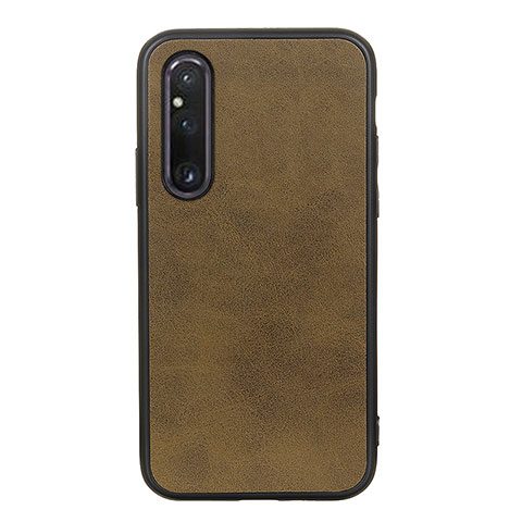 Funda Lujo Cuero Carcasa B08H para Sony Xperia 1 V Verde