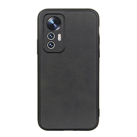 Funda Lujo Cuero Carcasa B08H para Xiaomi Mi 12X 5G Negro