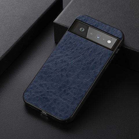 Funda Lujo Cuero Carcasa B09H para Google Pixel 6 5G Azul