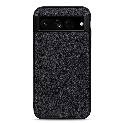 Funda Lujo Cuero Carcasa B11H para Google Pixel 7 Pro 5G Negro