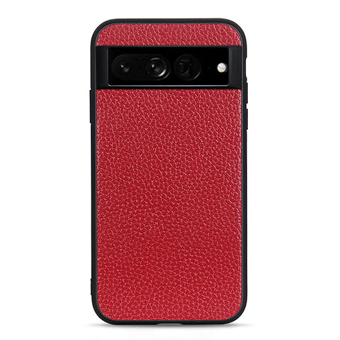 Funda Lujo Cuero Carcasa B11H para Google Pixel 7 Pro 5G Rojo