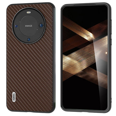 Funda Lujo Cuero Carcasa BH3 para Huawei Mate 60 Pro+ Plus Marron