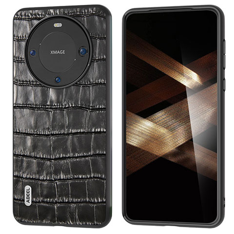 Funda Lujo Cuero Carcasa BH4 para Huawei Mate 60 Negro