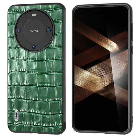 Funda Lujo Cuero Carcasa BH4 para Huawei Mate 60 Pro+ Plus Verde