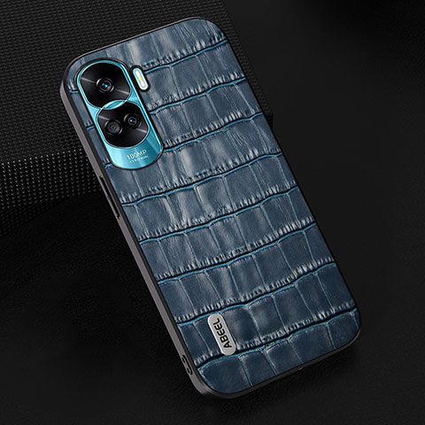 Funda Lujo Cuero Carcasa BH5 para Huawei Honor 90 Lite 5G Azul