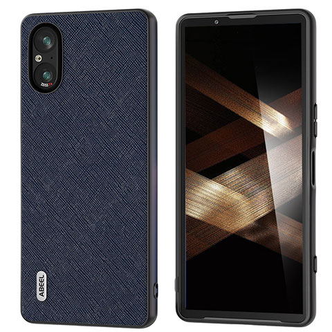 Funda Lujo Cuero Carcasa BH5 para Sony Xperia 5 V Azul