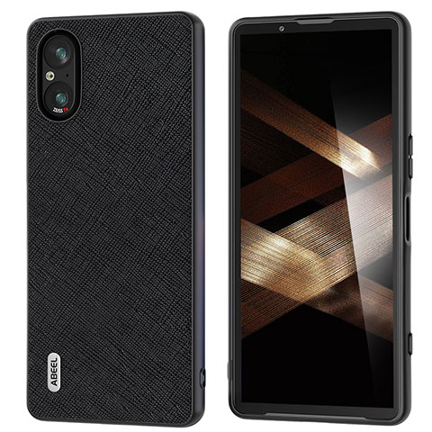 Funda Lujo Cuero Carcasa BH5 para Sony Xperia 5 V Negro