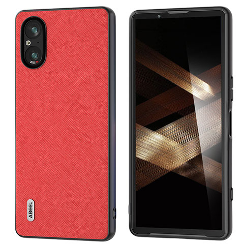 Funda Lujo Cuero Carcasa BH5 para Sony Xperia 5 V Rojo