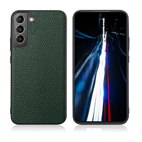 Funda Lujo Cuero Carcasa C08 para Samsung Galaxy S21 5G Verde