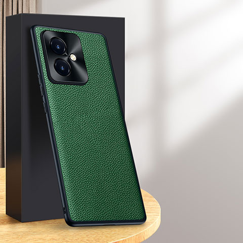 Funda Lujo Cuero Carcasa DL1 para Huawei Honor 100 5G Verde