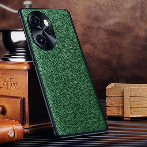 Funda Lujo Cuero Carcasa DL1 para Huawei Honor 100 Pro 5G Verde