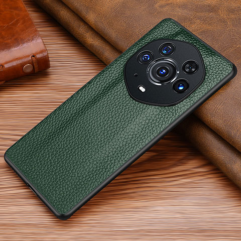 Funda Lujo Cuero Carcasa DL1 para Huawei Honor Magic3 Pro+ Plus 5G Verde