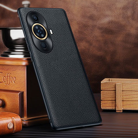 Funda Lujo Cuero Carcasa DL1 para Huawei Nova 11 Negro