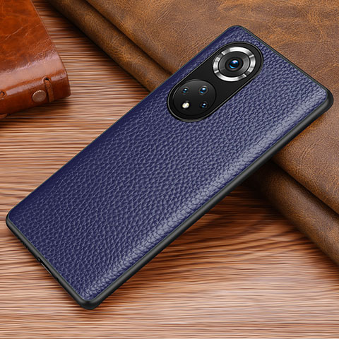 Funda Lujo Cuero Carcasa DL1 para Huawei Nova 9 Azul