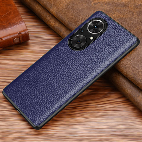 Funda Lujo Cuero Carcasa DL1 para Huawei Nova 9 SE Azul