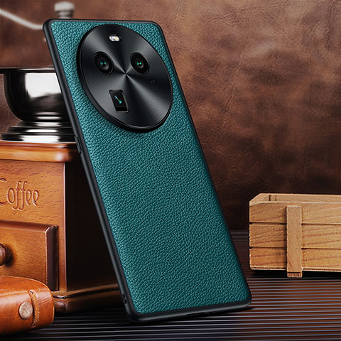 Funda Lujo Cuero Carcasa DL1 para Oppo Find X6 5G Cian