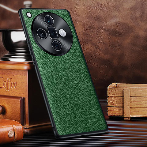 Funda Lujo Cuero Carcasa DL1 para Oppo Find X7 Ultra 5G Verde