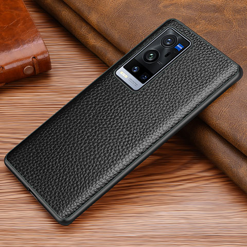 Funda Lujo Cuero Carcasa DL1 para Vivo X60 Pro+ Plus 5G Negro