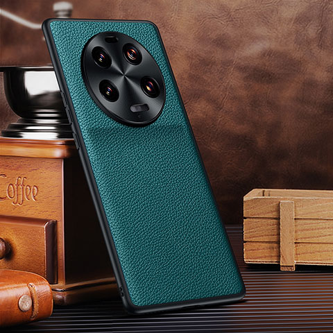 Funda Lujo Cuero Carcasa DL1 para Xiaomi Mi 13 Ultra 5G Cian