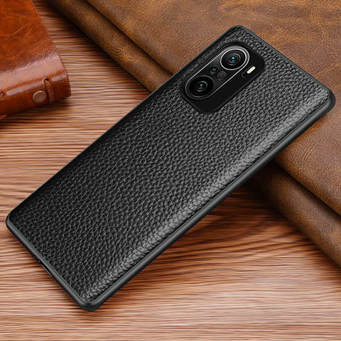 Funda Lujo Cuero Carcasa DL1 para Xiaomi Redmi K40 Pro+ Plus 5G Negro