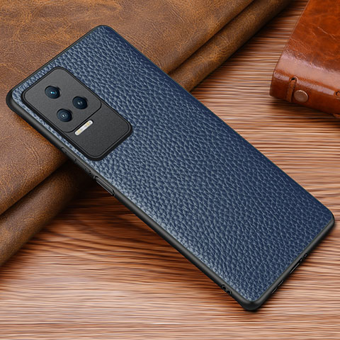 Funda Lujo Cuero Carcasa DL1 para Xiaomi Redmi K50 5G Azul