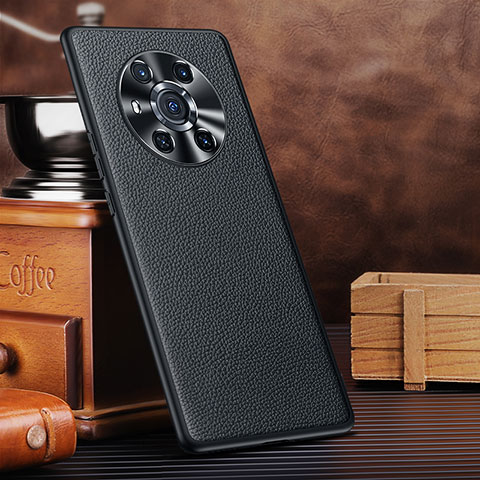 Funda Lujo Cuero Carcasa DL3 para Huawei Honor Magic3 5G Negro