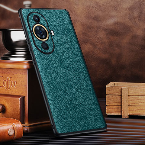 Funda Lujo Cuero Carcasa DL3 para Huawei Nova 11 Cian