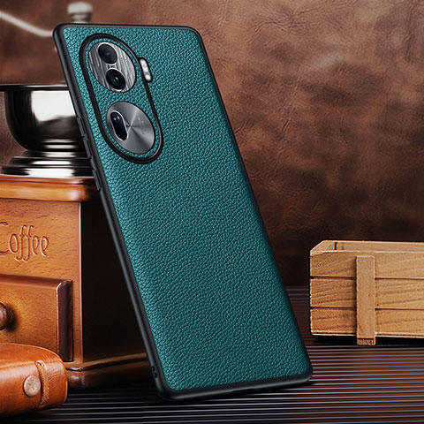 Funda Lujo Cuero Carcasa DL3 para Oppo Reno11 Pro 5G Cian