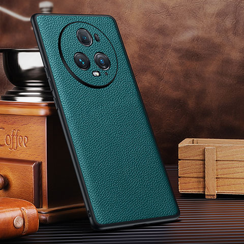 Funda Lujo Cuero Carcasa DL4 para Huawei Honor Magic5 Pro 5G Cian