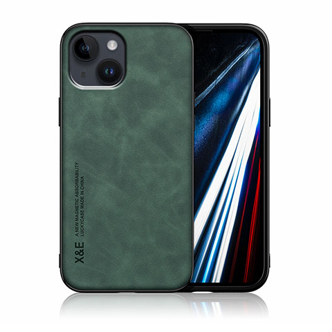 Funda Lujo Cuero Carcasa DY1 para Apple iPhone 12 Verde