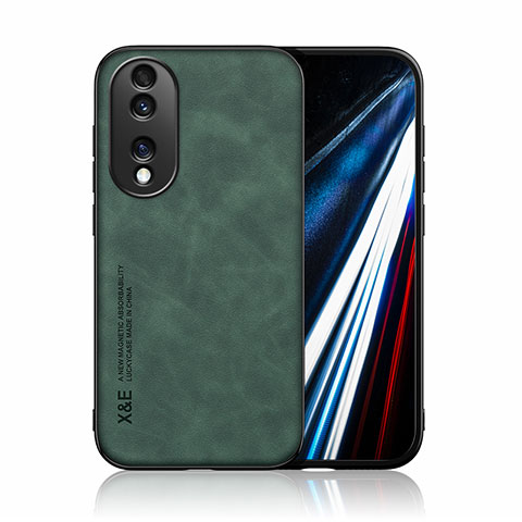 Funda Lujo Cuero Carcasa DY1 para Huawei Honor 70 5G Verde