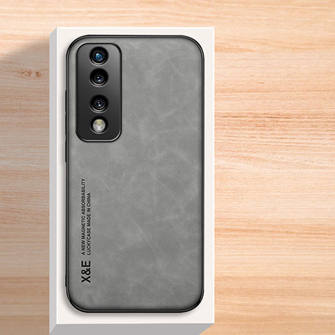 Funda Lujo Cuero Carcasa DY1 para Huawei Honor 70 Pro 5G Gris