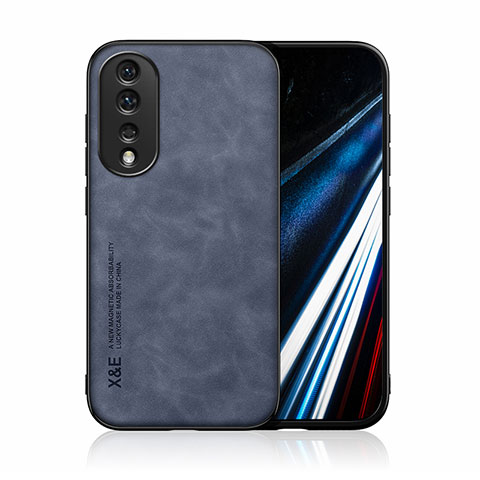 Funda Lujo Cuero Carcasa DY1 para Huawei Honor 80 Pro 5G Azul