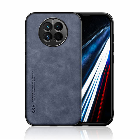 Funda Lujo Cuero Carcasa DY1 para Huawei Mate 50 Azul