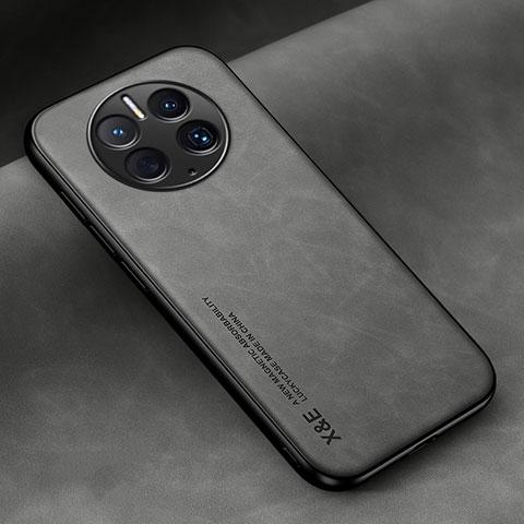 Funda Lujo Cuero Carcasa DY1 para Huawei Mate 50 Pro Gris