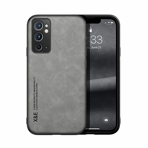 Funda Lujo Cuero Carcasa DY1 para OnePlus 9RT 5G Gris