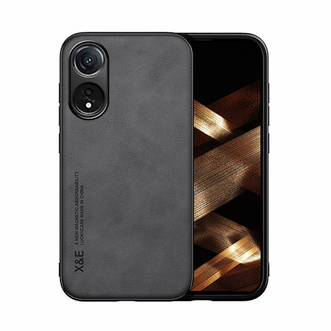 Funda Lujo Cuero Carcasa DY1 para Oppo A58 4G Negro