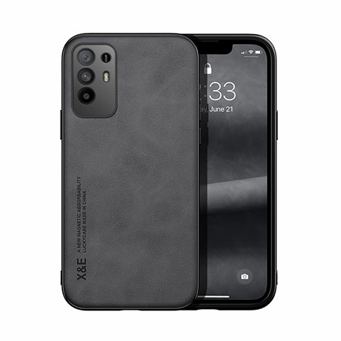 Funda Lujo Cuero Carcasa DY1 para Oppo A95 5G Negro